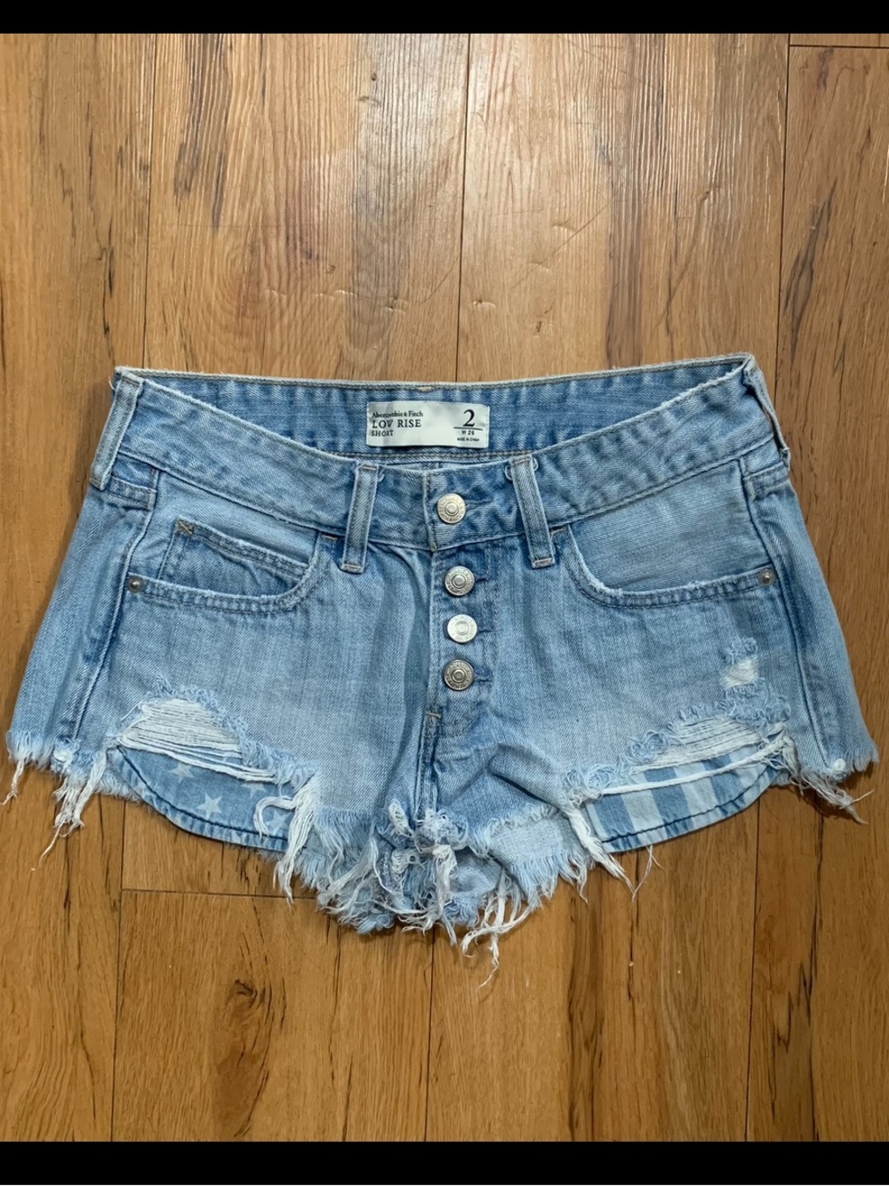 Abercrombie & fitch low rise shorts